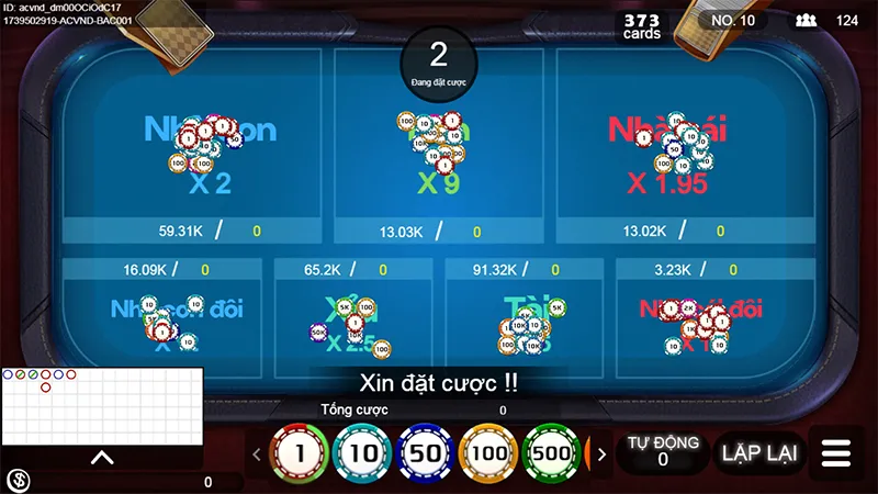 Giao diện trải nghiệm thực tế tại game bài đổi thưởng 77Bet