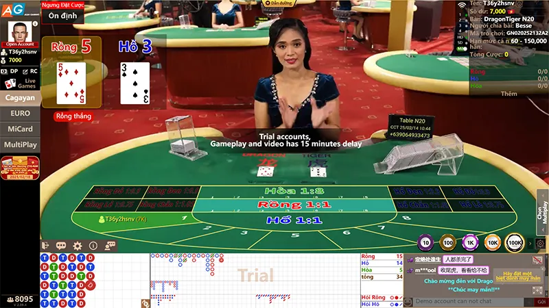 Những trò chơi Casino 77Bet như Poker, Roulette, Baccarat, Sicbo